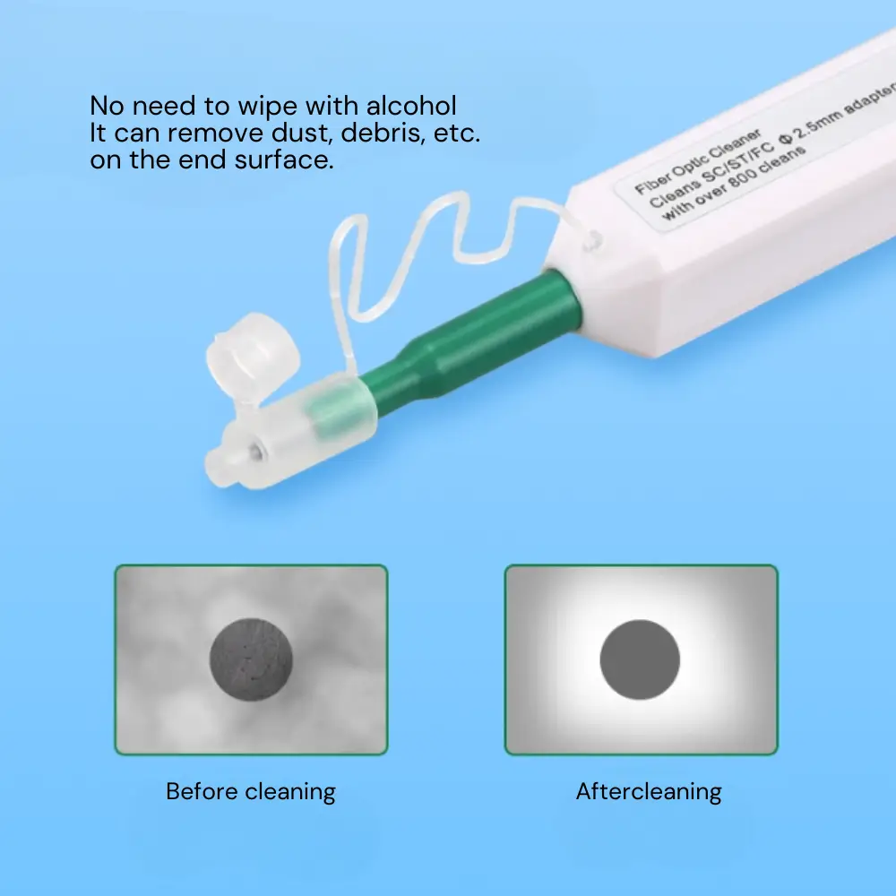 Fiber Optic Cleaning Pen- One-Click Connector Cleaner 2.5mm